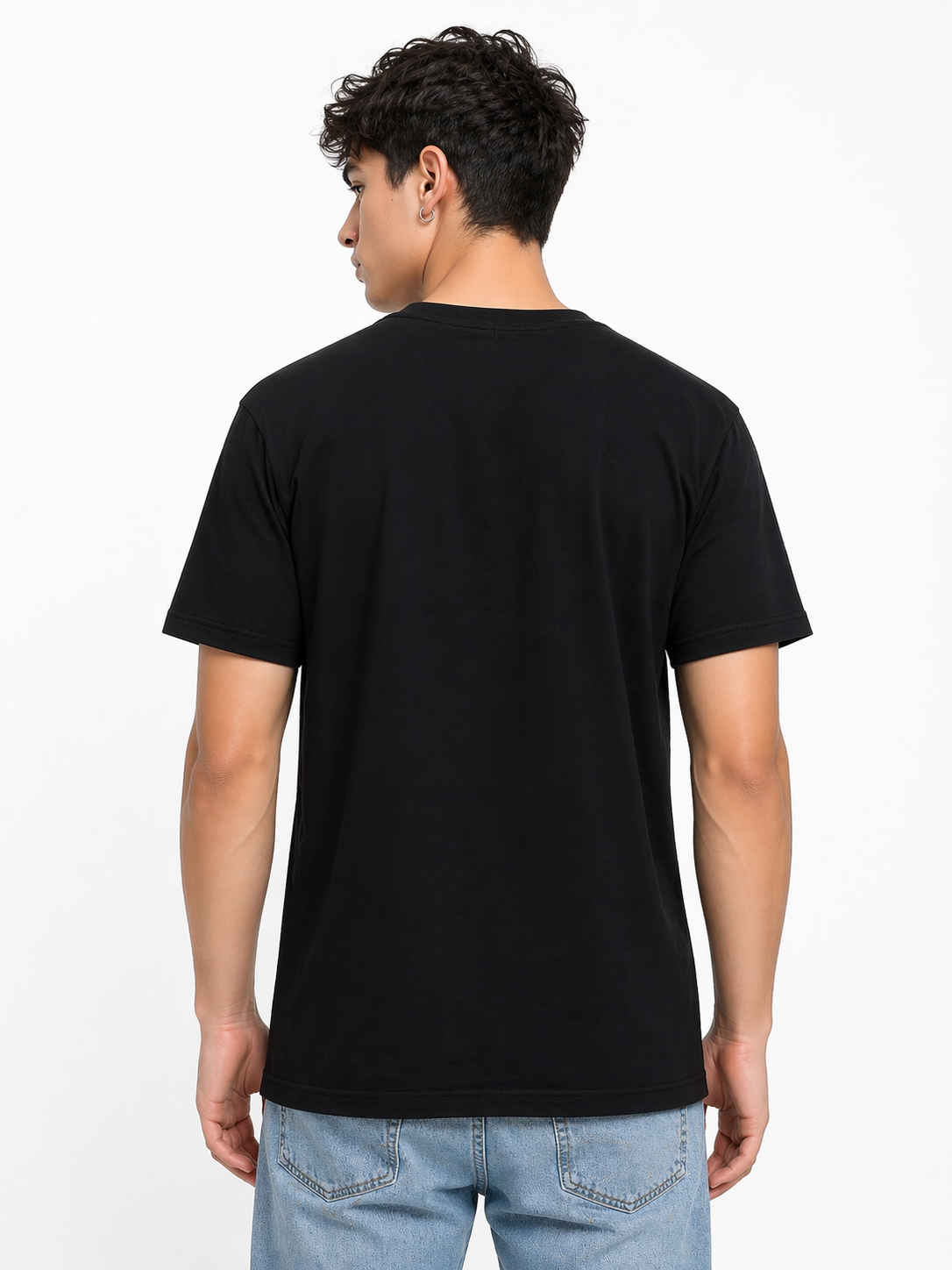 Believe In Your Potential Black Regular Fit T-Shirt | Motivational Graphic Tee