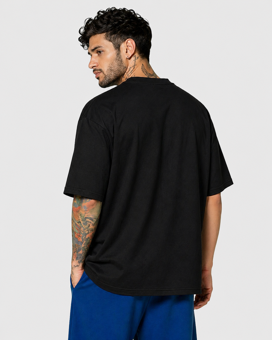 Gym Reaper Oversized Black Graphic T-Shirt for Men | Streetwear Gym Edition